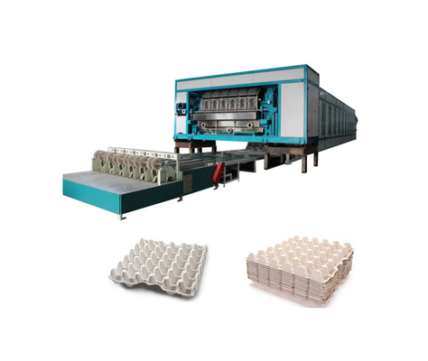 Máquina de produção de bandejas de ovos 5000-7000pcs/H com linha de secagem multi