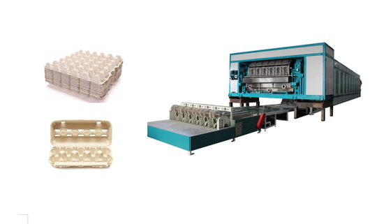 Linha de produção rotativa biodegradável totalmente automática com secador e empilhador multicamadas