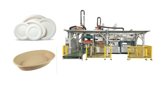 Polpa biodegradável máquina moldada dos utensílios de mesa
