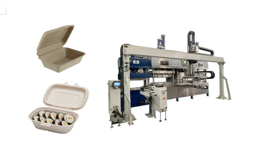 Máquinas de moldagem de pasta de papel eficiente Capacidade 4000-6000Pcs / hora Sistema de controlo PLC