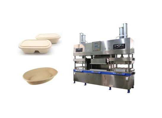 Alimento descartável Compostable Tray Machine da fibra do molde da polpa
