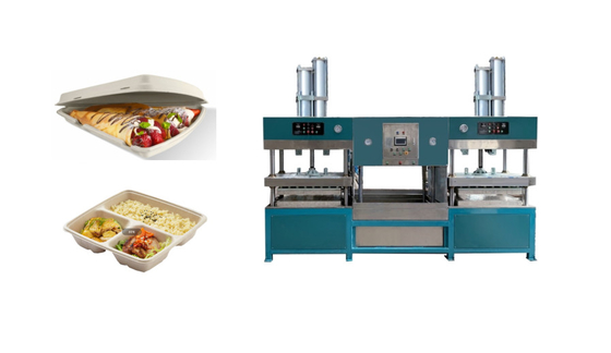 Substitua a pizza Tray Making Machine da bacia de salada da fibra da polpa do PE dos PP