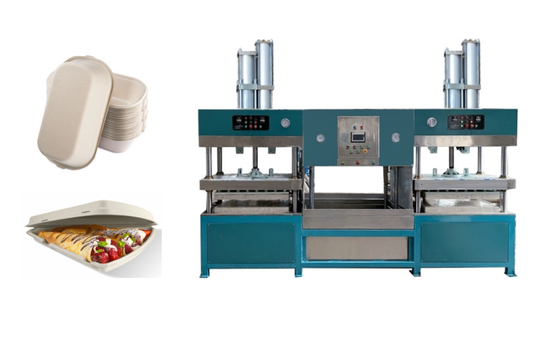 Substitua a carne Tray Forming Machine da caixa do hamburguer da celulose da espuma