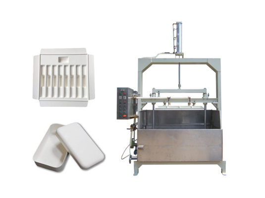 Linha de produção de bandeja de papel eletrônico moldada semi-automática