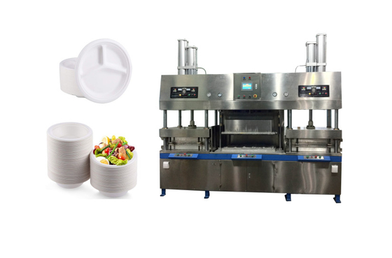 Equipamento para recipientes de alimentos descartáveis ​​para moldagem de polpa