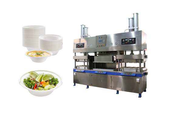 Máquina de embalagem de comida de restaurante descartável para moldagem de polpa