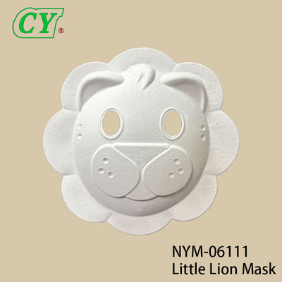 Máscaras de Animais DIY Brancas para o Halloween: Base moldada em polpa ecológica para desenho criativo e pintura com spray