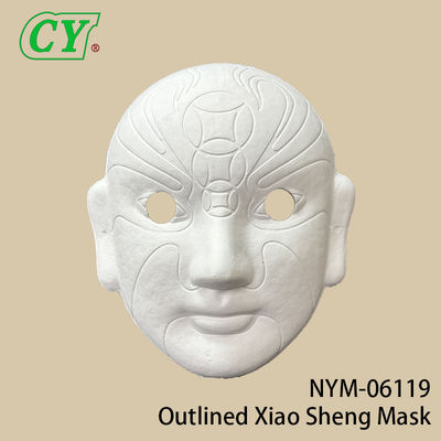 Máscaras de rosto branco DIY Mascaras faciais de festa Mascaras faciais de material de celulose Máscara de papel pintável para o Halloween