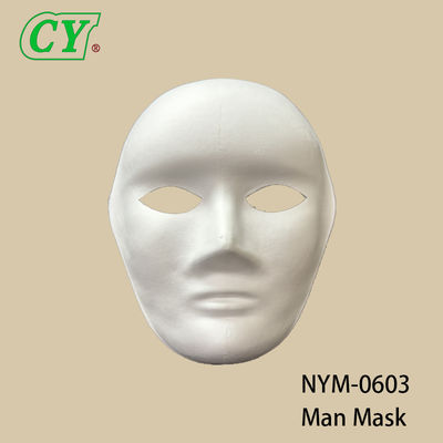 Máscaras de rosto branco DIY Mascaras faciais de festa Mascaras faciais de material de celulose Máscara de papel pintável para o Halloween
