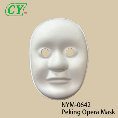 Papel Branco Mache Sorriso Pintado à Mão Rosto Cosplay Máscaras DIY Máscaras Venezianas Máscaras de Festa