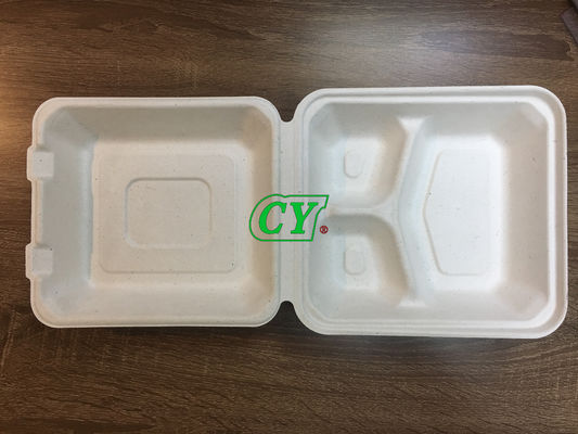 Máquina biodegradável dos utensílios de mesa da fibra da polpa da placa do bagaço da cana-de-açúcar